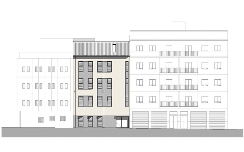 Viviendas Supervisadas y Centro Social en C/ Pedro Molina. Málaga