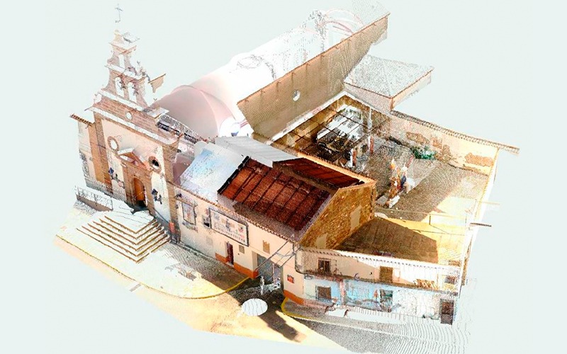 Levantamiento de la antigua Ermita de la Vera-Cruz de Santa Elena