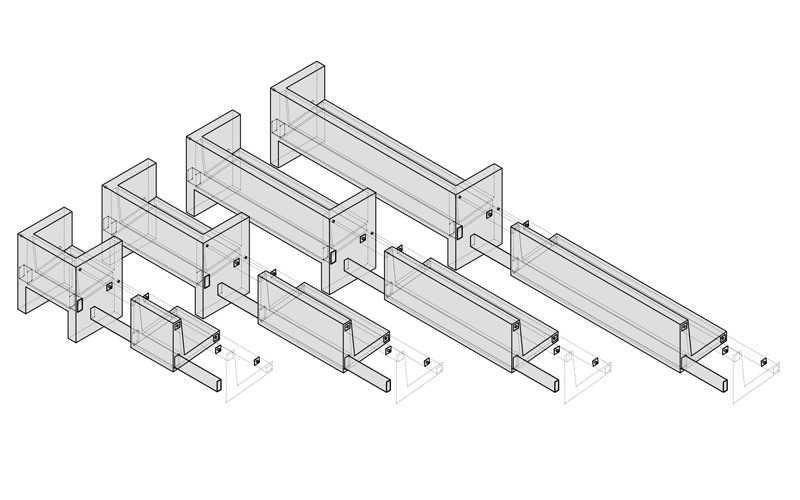 Banco Salón de Actos en Museo de los Dólmenes. Antequera (Málaga)